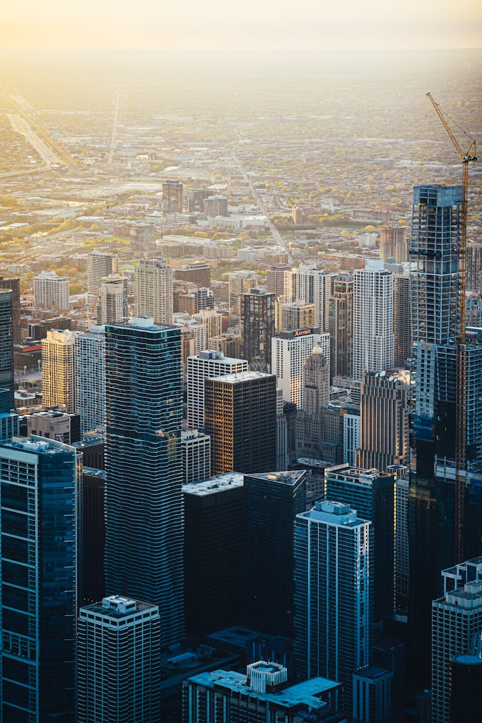 Aerial View Photo of City Buildings